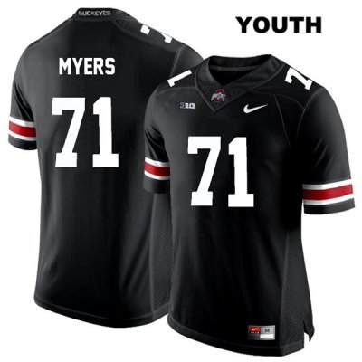 Youth NCAA Ohio State Buckeyes Josh Myers #71 College Stitched Authentic Nike White Number Black Football Jersey RA20J36VE